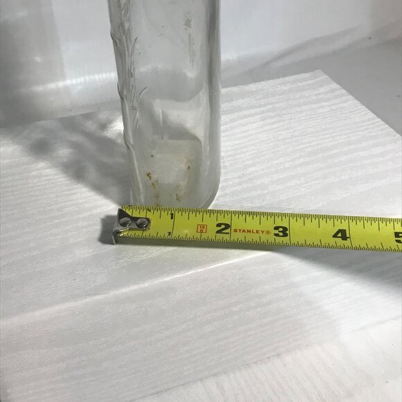 Vintage Chillexine Bottle Bell & Sons Ltd Liverpool 8 Inch Tall Clear Glass - Picture 7 of 8